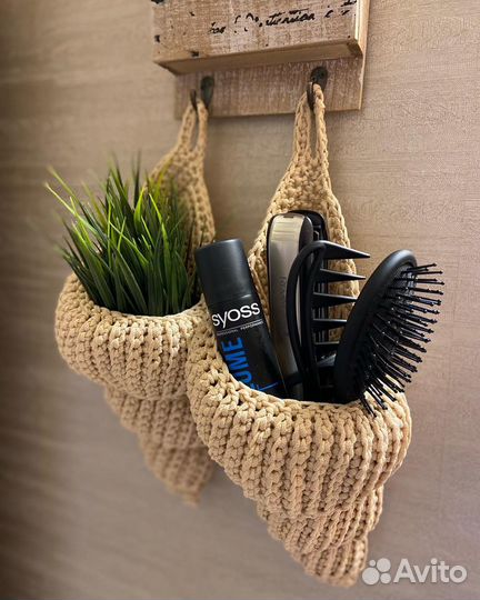 Интерьерная корзина-ракушка/органайзер