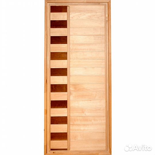 Дверь банная 70*190 глухая с термовагонкой Тип 1