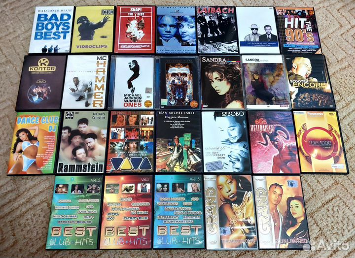 DVD танцевальные клипы 90х фильмы