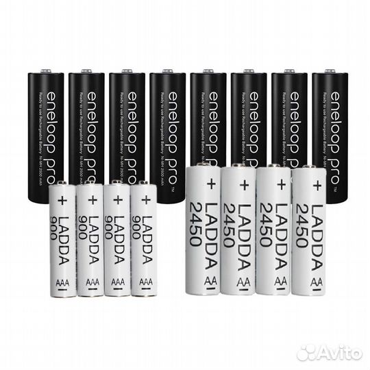 Аккумуляторы AAA AA 18650 5000mah 26650 Крона