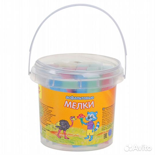 Набор мелков асфальт.25шт Енот в Австралии 14462