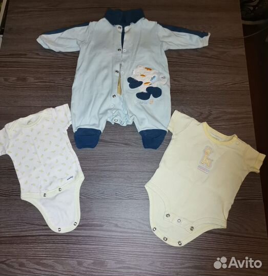 Детские вещи пакетом от 0 до 3 мес