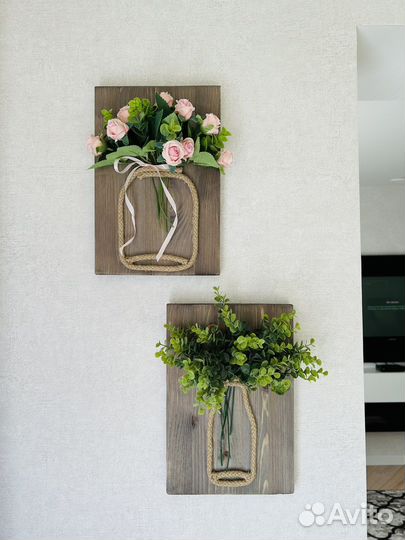 Панно на стену, цветы, декор для дома и дачи