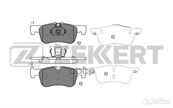 Колодки торм. диск. передн. BMW 1 (F20 F21) 11