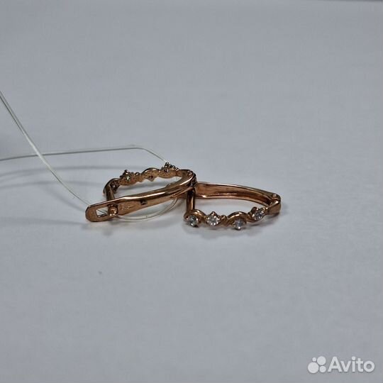 Серьги золото 375 пробы