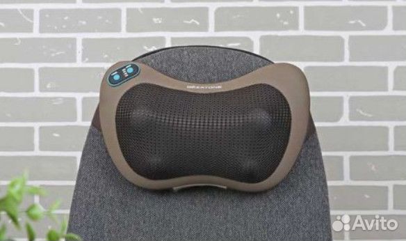 Массажная подушка для шеи и спины беспроводная