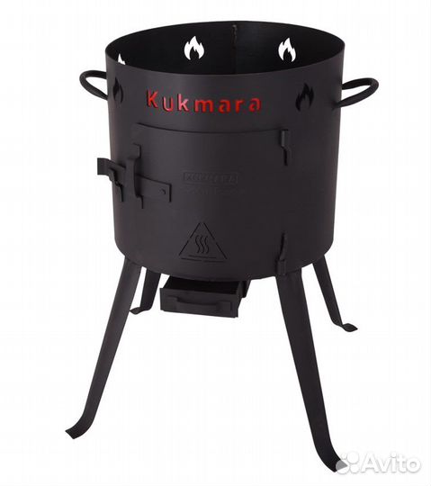 Казан чугунный с печкой