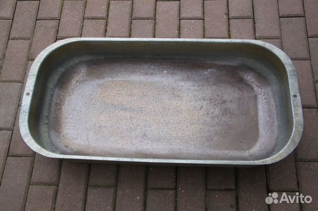 Корыто большое старое Корытце старинное жестяное№3