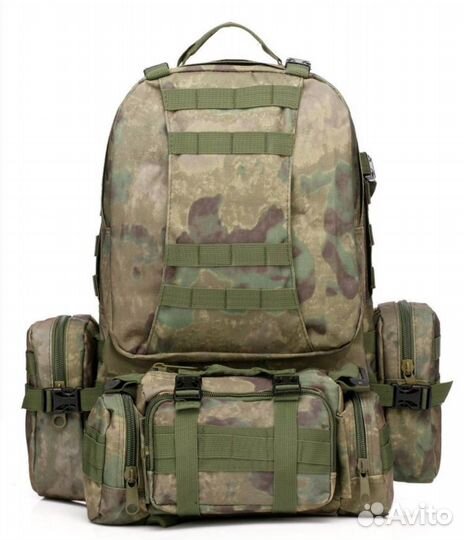 Тактический рюкзак 55Л со съемными подсумками