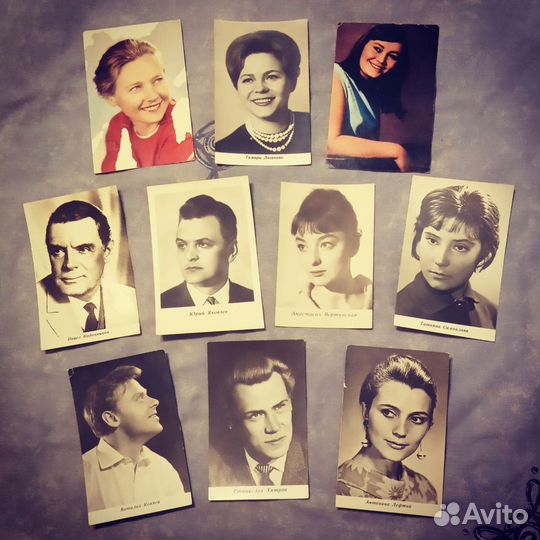 Открытки советских актеров театра и кино