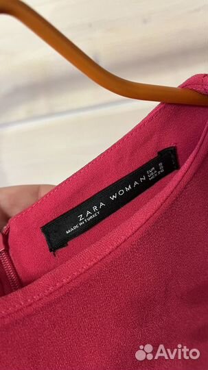 Платье розовое zara s