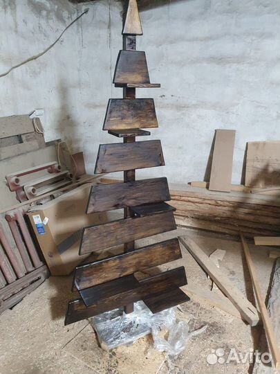 Елка декоративная деревянная