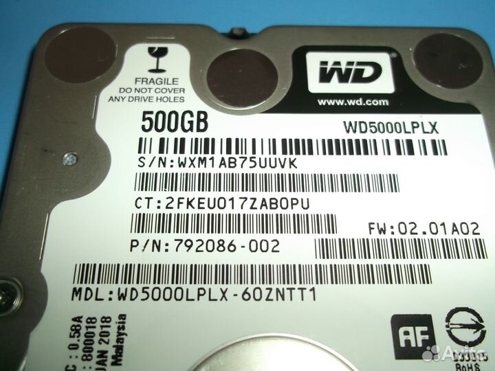 WD5000lplx (неисправный)
