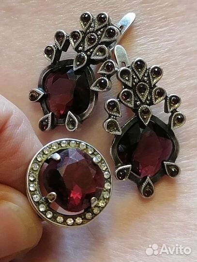 Серебряные серьги СССР