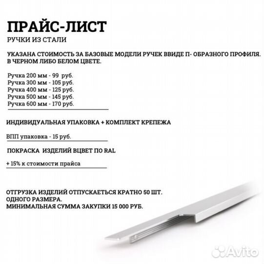 Ручки кухонные накладные оптом