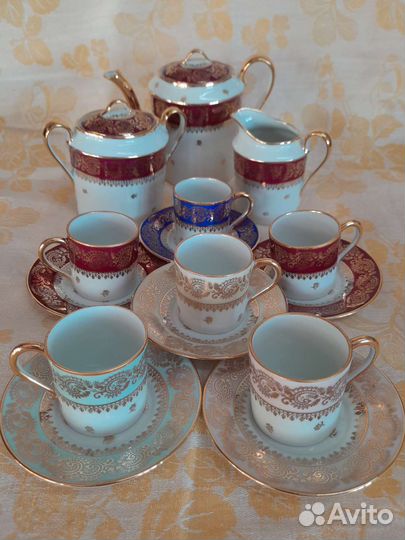 Сервиз кофейный, Лимож