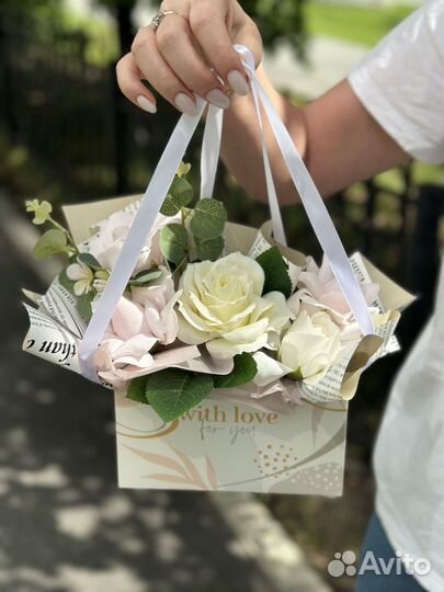 Букет из пенных цветов для учителя, воспитателя