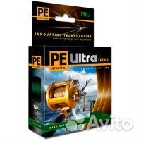 Плет. шнур PE ultra troll Black 0,30mm 150m