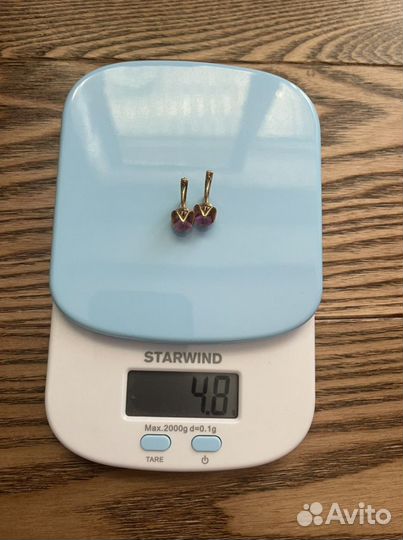 Золотые серьги 583 пробы