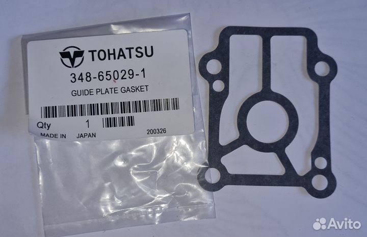 Прокладка под пластину помпы Tohatsu 25-30, M40C