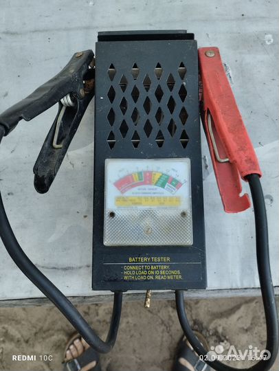 Вилка тестер акб