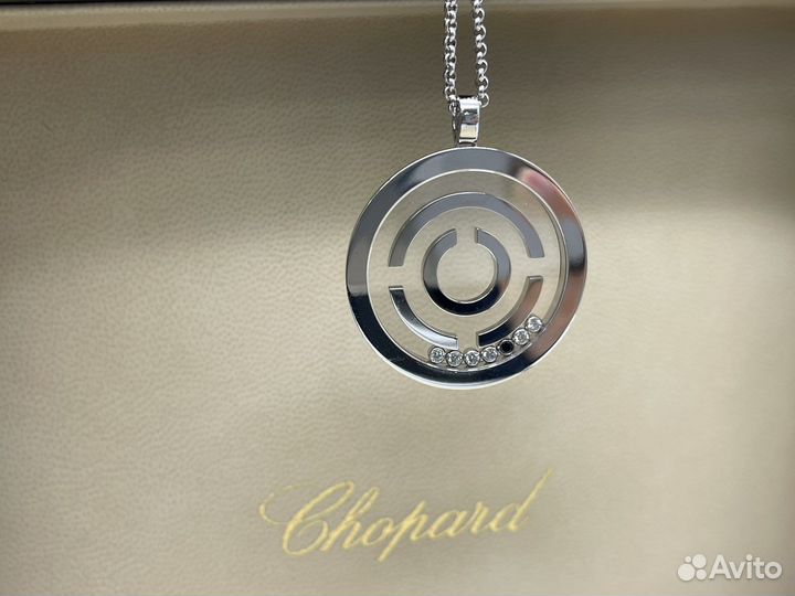 Золотая подвеска chopard с бриллиантами оригинал