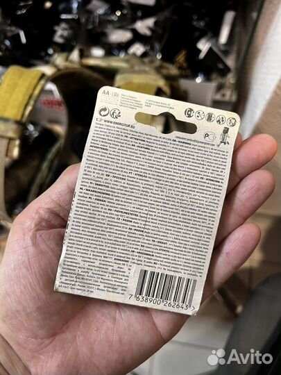 Батарейка литиевая energizer 4шт аа или ааа