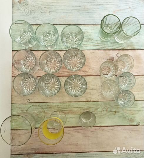 Бокалы фужеры рюмки набор