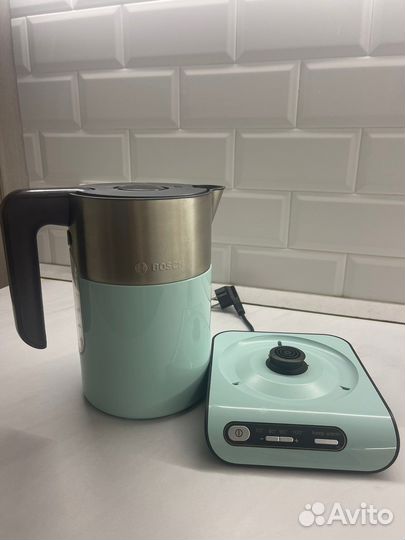 Электрический чайник Bosch Styline, бирюзовый