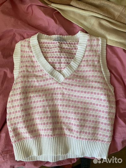 Жилетка вязаная stradivarius