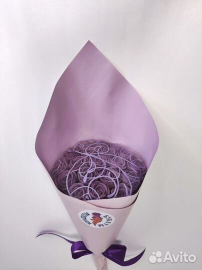 Розы из Белого Шоколада - 19 шт в Букете