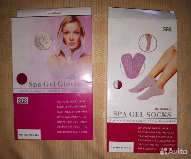 Гелевые носочки и перчатки spa
