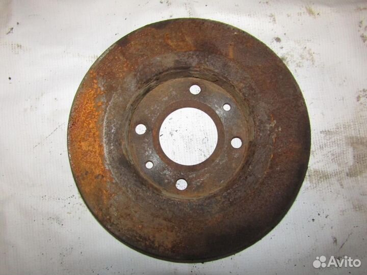 Диск тормозной передний не вентилируемый 206 1998