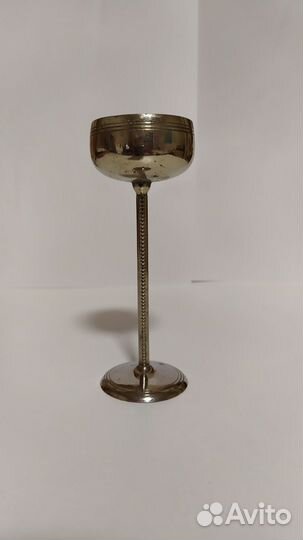 Рюмка на высокой ножке металл СССР