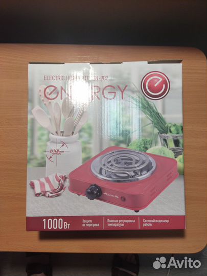 Электроплитка Energy 1000вт спираль