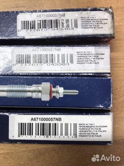 Свечи накала denso для opel