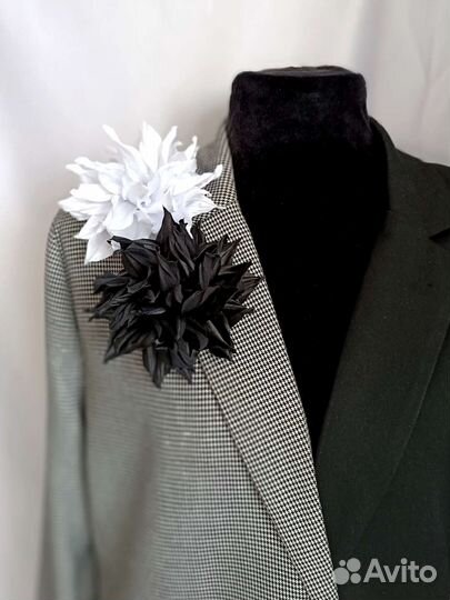 Брошь- цветок мини Георгин