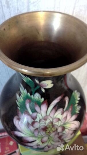 Ваза китай клуазоне