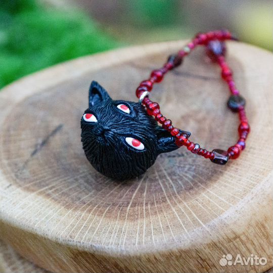 Подвеска Трёхглазый ведьмин кот