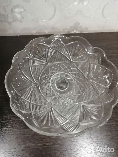 Ваза для фруктов на ножке СССР