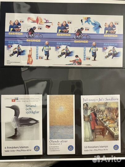 Буклеты Шведских почтовых марок 2003