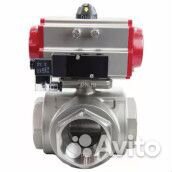 Кран шаровой DN.ru BV3232P(4pc) -SP-3WL-T-ISO-H Ду65 Ру40, стандартнопроходной, четырехсоставной, ко