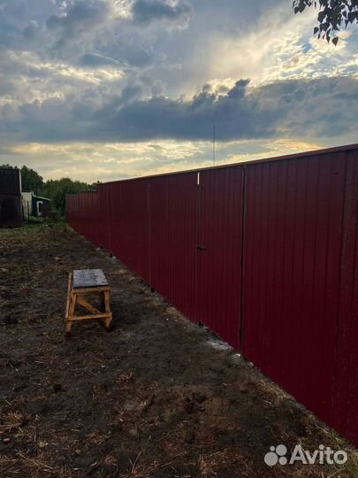 Металлический забор профлист