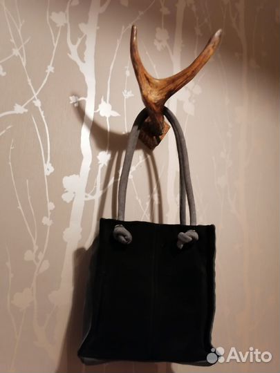 Сумка итальянская натуральная замша