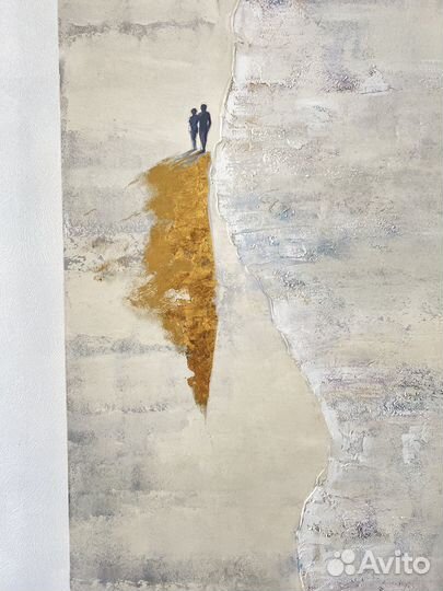 Факрутная картина абстракция пляж 180*80