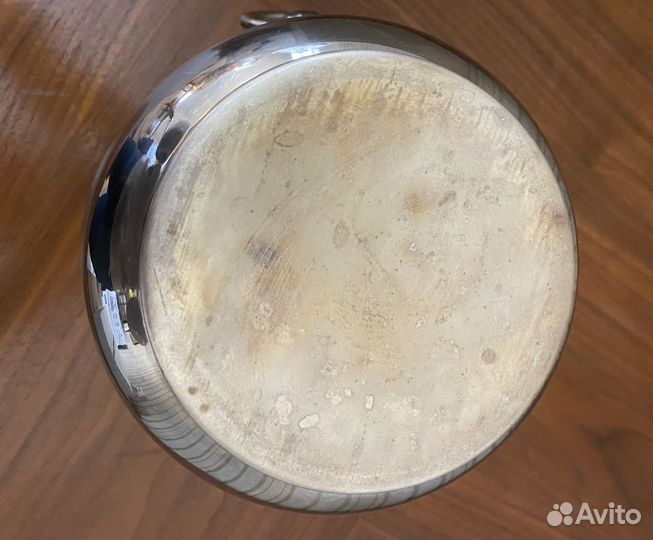 Ведро винтажное для шампанского посеребренное