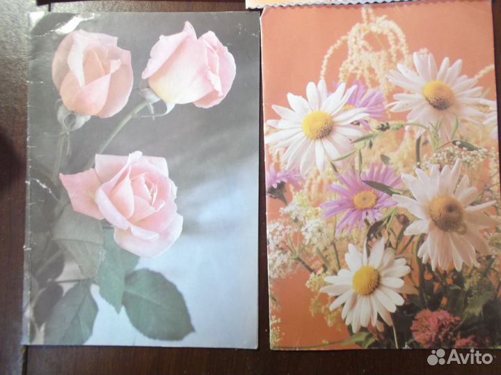 Открытки СССР флажки