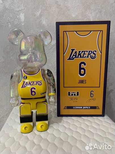 Игрушка Bearbrick 28cm Lakers 6