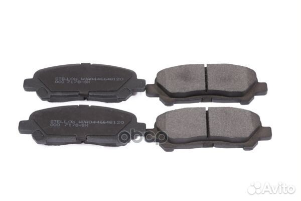 000 717BSX колодки дисковые задние с антискрип