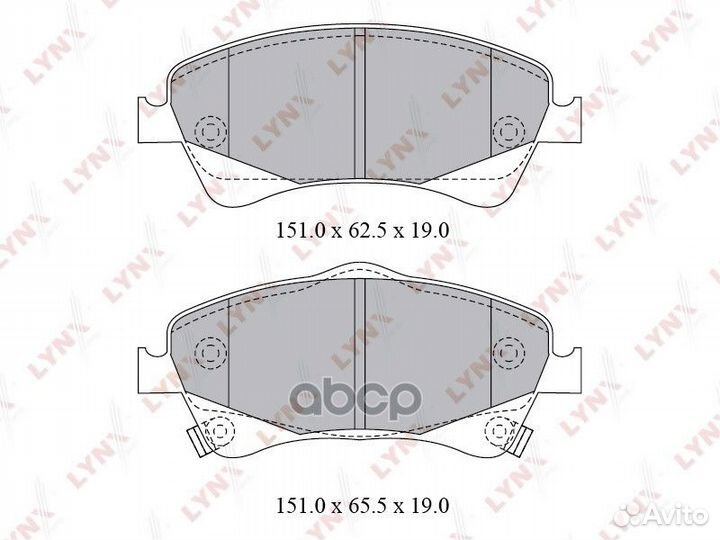 Колодки тормозные дисковые перед BD7598 LYN
